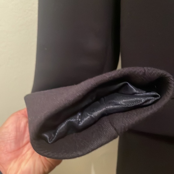 Zara wool coat in medium dark blue - Picture 11 of 16